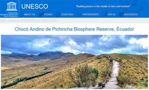 UNESCO Choco-Andino Biosphere Reserve