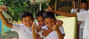 Tabuga schoolkids give thumbs up