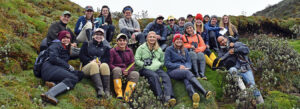 Students in high paramo in Cayambe-Coca