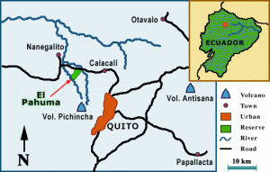 El Pahuma Orchid Reserve Map
